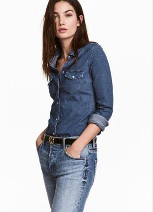 Джинсова сорочка h&m