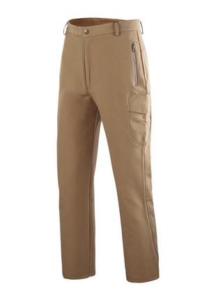 Тактические штаны lesko b001 sand (2xl) утолщенные однотонные мужские с теплой подкладкой dm-5t