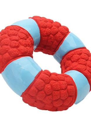 Игрушка для собак hoopet 17t0124gr0014 lifebuoy red пищащая (k/opt1_8928-36007)