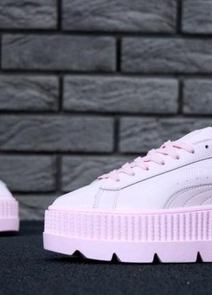 Жіночі шкіряні кросівки пума rihanna x puma fenty cleated creeper.3 фото