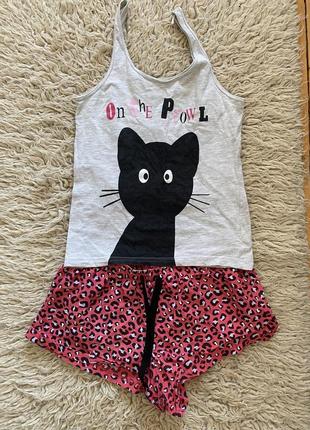 Фирменная качественная хлопковая пижама домашний костюм love to lounge