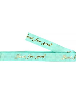 Лента декоративная ppw lesko dd003 just for you turquoise упаковочная 2 м (lis_8597-31675)