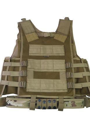 Жилет разгрузка kombat uk разгрузочный тактический военный vest uni мультикам dr_112 фото