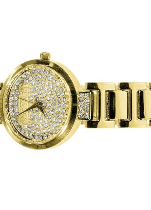 Наручний годинник baosaili kj805 gold з камінням модний дизайн баосаїлі для жінок та дівчат dream5 фото