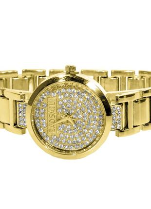 Наручний годинник baosaili kj805 gold з камінням модний дизайн баосаїлі для жінок та дівчат dream3 фото