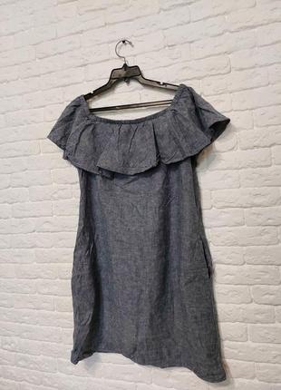 Фирменное льняное платье