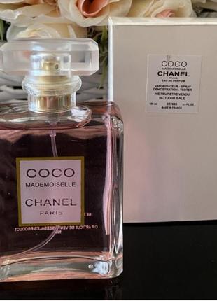 Chanel coco mademoiselle 100ml парфумована вода коко шанель мадмуазель жіночі парфуми парфум аромат тестер1 фото