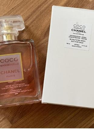 Chanel coco mademoiselle 100ml парфумована вода коко шанель мадмуазель жіночі парфуми парфум аромат тестер2 фото