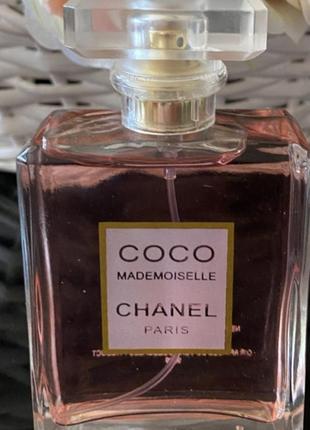 Chanel coco mademoiselle 100ml парфумована вода коко шанель мадмуазель жіночі парфуми парфум аромат тестер3 фото