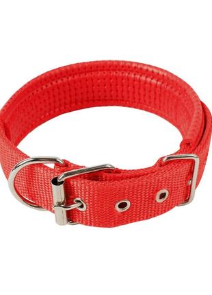 Нашийник для собак taotaopets 177701 xl red двошаровий регульований ku_22