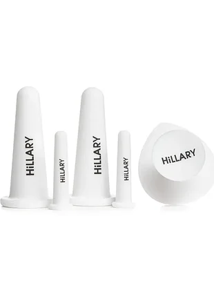 Набор вакуумных банок для массажа лица + органическая нерафинированное масло макадамии...