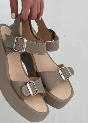 Кожаные босоножки💥