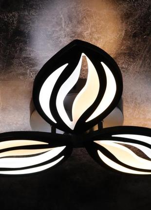 Люстра потолочная led светодиодная led люстра потолочная люстра с пультом управления a2325/3-bk черный 9 va_33