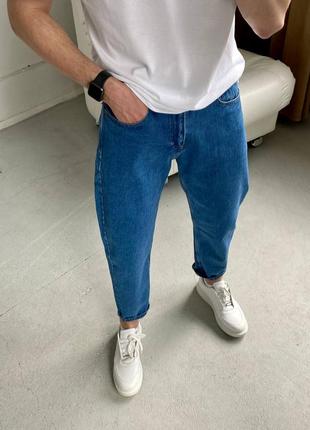 Джинсы мужские мом бойфренды синие турция / джинси чоловічі момы штаны штани сині турречина1 фото