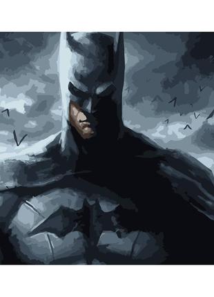 Картина за номерами strateg преміум воїний бетмен розміром 40х50 см (dy162) «strateg» (dy162)