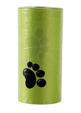 Пакеты для уборки за животными taotaopets 051108 15 шт green dm_11