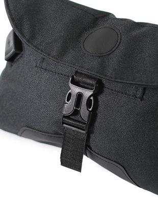 Чоловічі сумки через плече lesko lp-022 black повсякденна тканинна барсетка dream4 фото