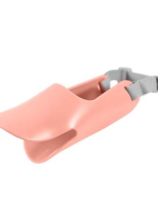 Силиконовый намордник taotaopets 057701 duck pink l (15-25 кг) для собак (sku_7842-28711)