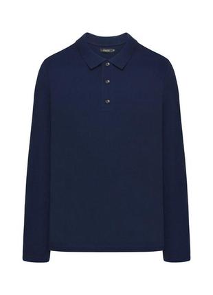Мужское трикотажное поло, темно-синий цвет, лонгслив, тениска, фаберлик, faberlic2 фото