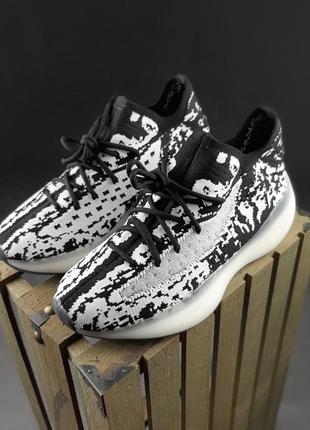 Кроссовки женские adidas yeezy boost 380 белые черные кросівки жіночі адидас адідас изи чорні кроссы7 фото