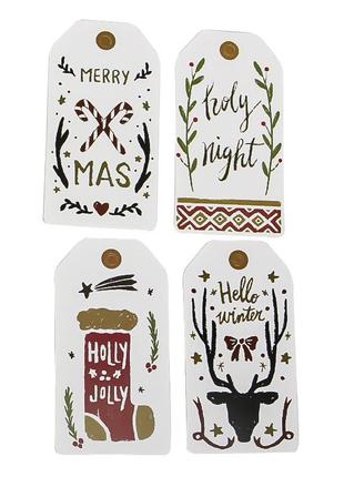 Бирка-открытка lesko ho! ho! ho! big для новогодних подарков gl 55