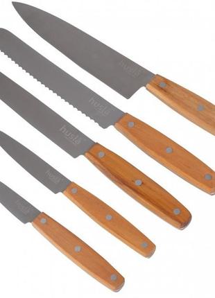 Набор кухонных ножей набор кухонных ножей из нержавейки качественные ножи husla 73956  gl_552 фото