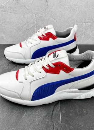 Мужские кожаные кроссовки пума puma