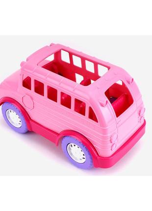 Іграшкова машинка технок автобус рожевий арт 7129 «технок» (7129)3 фото