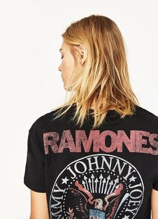 Жіноча футболка zara x ramones