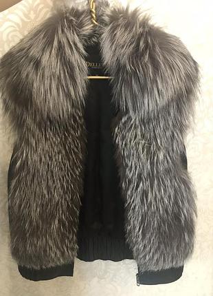 Жилетка из чернобурки