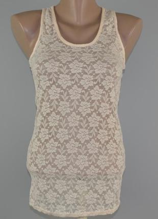 Ніжна, пудрова майка secret (s/m) гіпюр.