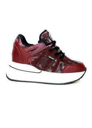 Кроссовки женские, модные, пенка, на платформе, танкетке, для бега.