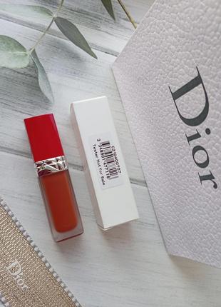 Рідка помада для губ із квітковою олією dior rouge dior ultra care liquid2 фото