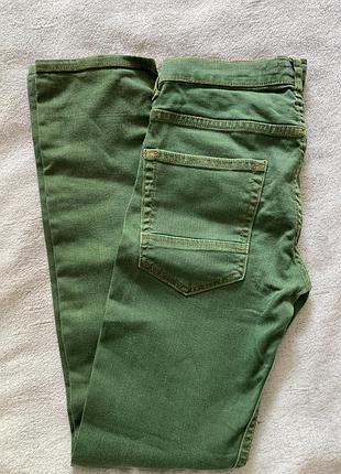 Зеленые джинсы zara boys на 11-12 лет