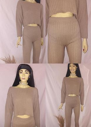 Костюм вязаний брендовий кемел