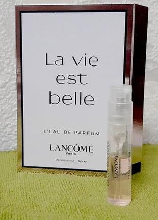 Lancome la vie est belle💥оригинал миниатюра пробник mini spray 1,2 мл книжка