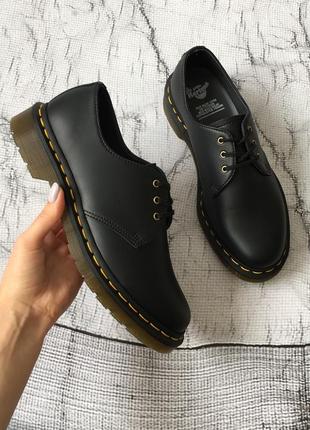 Оригинальные туфли от dr. martens 1461 black vegan