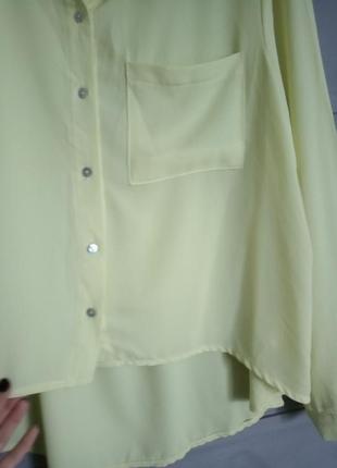 Лёгкая рубашка. яркая блуза . женская рубашка. асимметрия. оверсайз3 фото