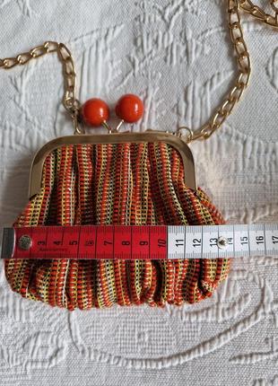 Женская мини сумочка клатч кошелек монетница carpisa на цепочке8 фото
