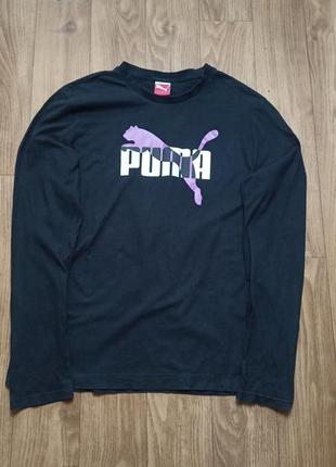 Лонгслів чорний puma, l.