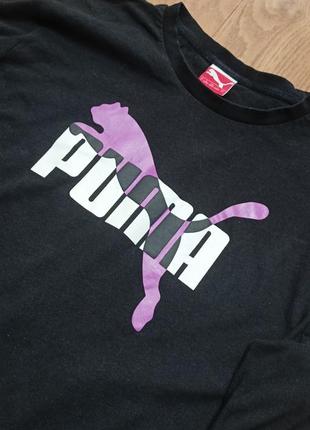 Лонгслив черный puma, l.2 фото