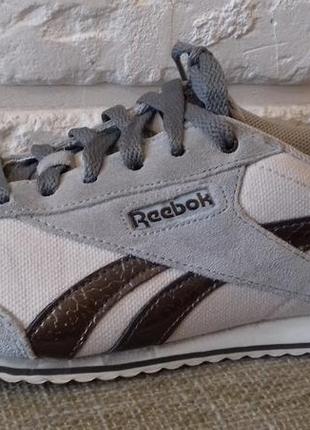 Кроссовки reebok (ориг). размер 39-40 (ст. 26 см). замша натуральная4 фото