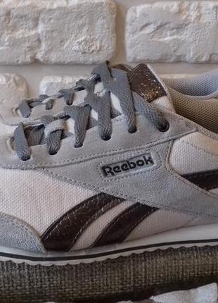 Кроссовки reebok (ориг). размер 39-40 (ст. 26 см). замша натуральная8 фото