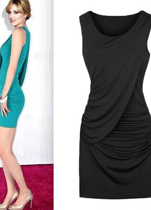Нове чорне плаття-майка qian mei розмір від s до l3 фото