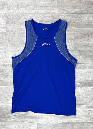 Asics майка s размер синяя спортивная