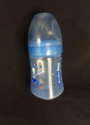 Бутылочка dodie для кормления малыша качественный пластик франция н1102