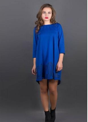 Сукня жіноча вільного крою, сукня красива електрик