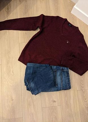 Світер gant 100 % овеча шерсть. м