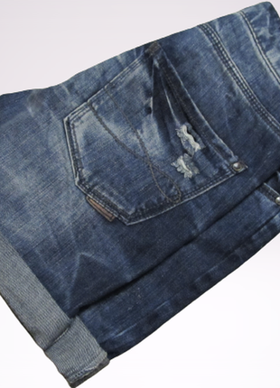 Pull & bear шорты джинсовые с потертостями и разрывами eur 342 фото