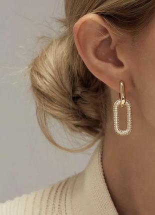 Сережки в стилі massimo